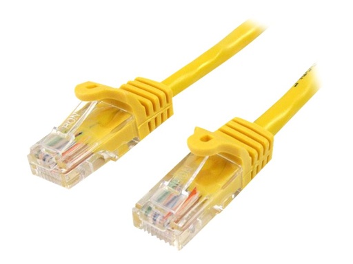 [45PAT50CMYL] StarTech.com 0,5m Cat5e Ethernet Netzwerkkabel Snagless mit RJ45 - Cat 5e UTP Kabel - Gelb - Patch-Kabel - RJ-45 (M)
