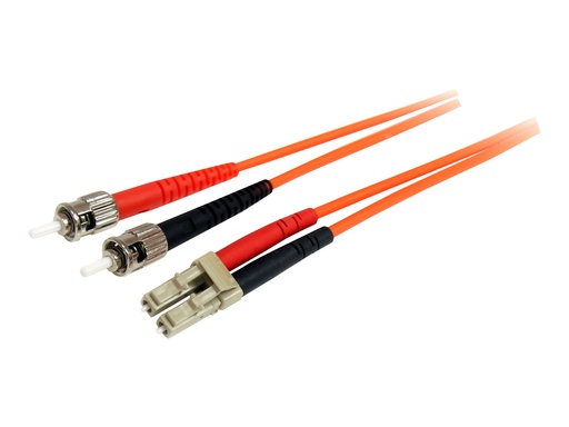 [FIBLCST3] StarTech.com 3m Fiber Optic Cable - Multimode Duplex 62.5/125 - LSZH - OM1 - LC to ST Cat6 Patch Cable (FIBLCST3)