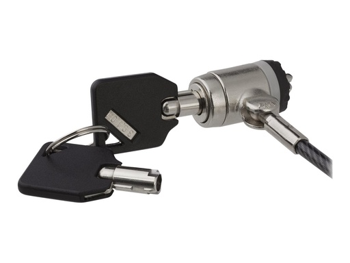 [LTLOCKKEY] StarTech.com Laptopschloss (Push-to-Lock Taste, 2 m Stahlkabel, Notebook Diebstahlsicherung, Kabelschloss)