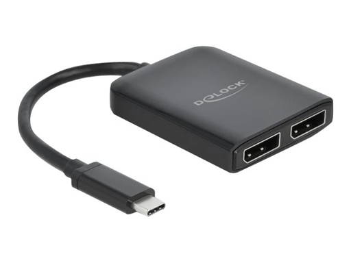 [87754] Delock USB Type-C Splitter (DP Alt Mode) to 2