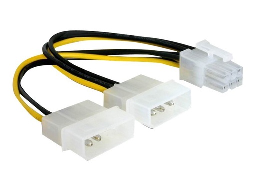 [82315] Delock Stromkabel - 6-poliges PCIe Power (W)
