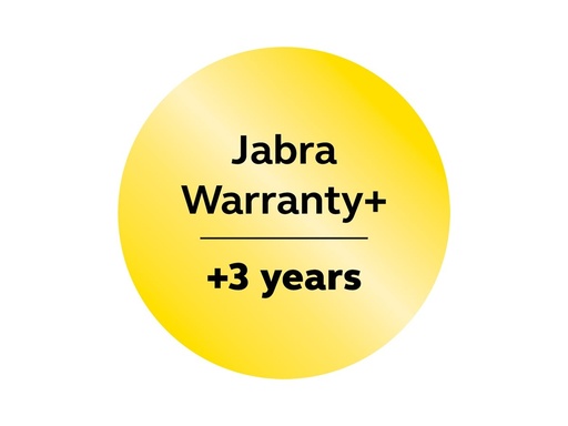 [850X-39893-DE] Jabra Warranty+ - Serviceerweiterung - erweiterte Garantie - 3 Jahre (ab ursprünglichem Kaufdatum des Geräts)