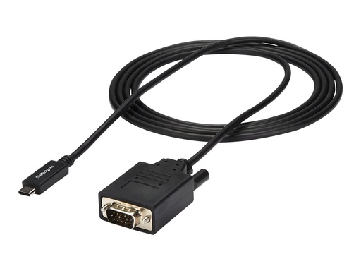 [CDP2VGAMM2MB] StarTech.com StarTech 2 m USB-C auf VGA Kabel - 1920x1200/1080p USB Typ-C auf VGA Video Aktives Adapter Kabel - Thunderbolt 3 kompatibel - Laptop auf VGA Monitor/Projektor - DP Alt Mode HBR2 (CDP2VGAMM2MB)