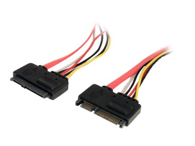 [SATA22PEXT] StarTech.com SATA Verlängerung 30cm - 22pin Kombikabel Stecker / Buchse - internes S-ATA Daten- Strom Verlängerungskabel - SATA-Verlängerungskabel - SATA Combo (W)
