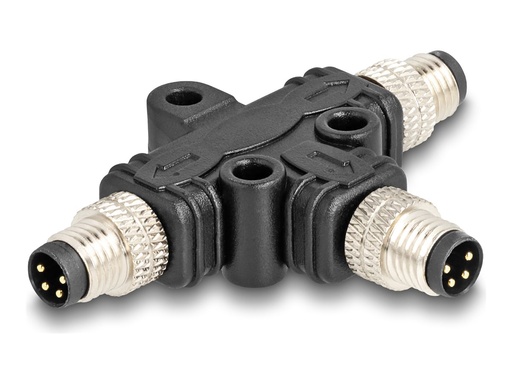 [60574] Delock Netzwerk-Splitter - 4-poliger M8 (M)
