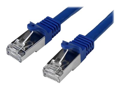 [N6SPAT1MBL] StarTech.com Startech 1m CAT6 Ethernet Cable, 10 Gigabit Shielded Snagless RJ45 100W PoE Patch Cord, CAT 6 10GbE SFTP Network Cable w/Strain Relief, Blue, Wiring is UL Certified/TIA - Category 6 - 26AWG (N6SPAT1MBL)