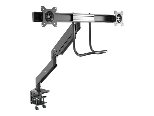 [ARMSLMBARDUO] StarTech.com Startech ARMSLMBARDUO Monitorhalterung (dual Monitor, Synchronisierte Höhenverstellung, Tischklemme, VESA) - Befestigungskit - einstellbarer Arm - für 2 Monitore - stabiler Stahl - Schwarz - Bildschirmgröße: 43.2-81.3 cm (17"-32")