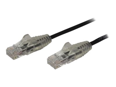 [N6PAT250CMBKS] StarTech.com 2,5 m Cat6-Kabel - Schlankes Cat6-Patchkabel - Schwarz - Snagless RJ45-Anschlusse - Gigabit-Ethernet-Kabel - 28 AWG - Patch-Kabel - RJ-45 (M)