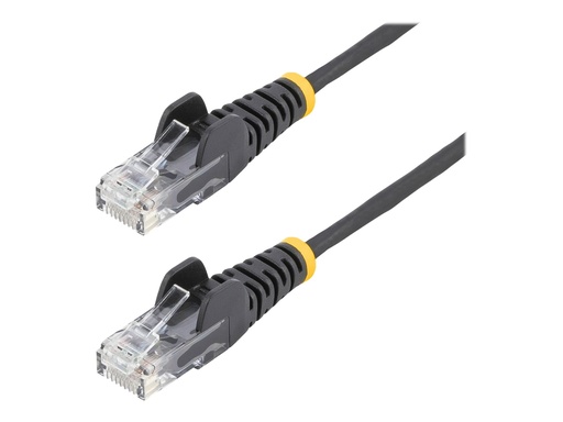 [N6PAT300CMBKS] StarTech.com 3 m Cat6-Kabel - Schlankes Cat6-Patchkabel - Schwarz - Snagless RJ45-Anschlusse - Gigabit-Ethernet-Kabel - 28 AWG - Patch-Kabel - RJ-45 (M)