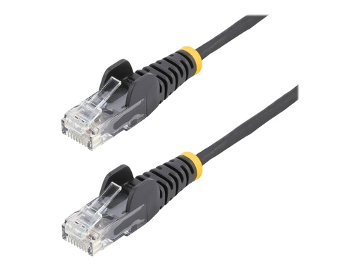 [N6PAT300CMBKS] StarTech.com 3m Slim LSZH CAT6 Ethernet Cable, 10 Gigabit Snagless RJ45 100W PoE Patch Cord, CAT 6 10GbE UTP Network Cable w/Strain Relief, Black, ETL, Low Smoke Zero Halogen - Category 6 - 28AWG (N6PAT300CMBKS)