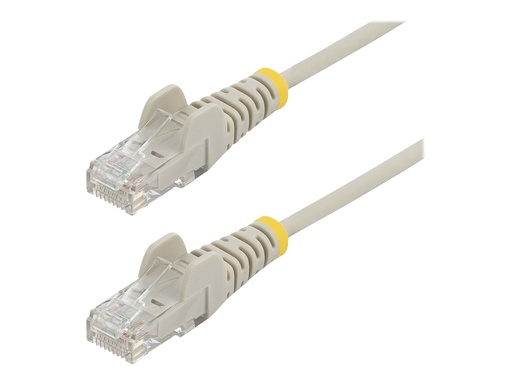 [N6PAT250CMGRS] StarTech.com 2,5 m Cat6-Kabel - Schlankes Cat6-Patchkabel - Grau - Snagless RJ45-Anschlusse - Gigabit-Ethernet-Kabel - 28 AWG - Patch-Kabel - RJ-45 (M)