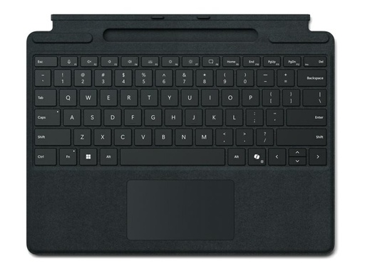 [8XB-00145] Microsoft Surface Pro Keyboard - Tastatur - mit Trackpad, Beschleunigungsmesser, Surface Slim Pen 2 Ablage- und Ladeschale - QWERTY - Niederlande - Schwarz - für Microsoft Surface Pro 8, Pro 8 for Business, Pro 9, Pro 9 for Business, Pro 10 for Business, Pro (11th Edition)