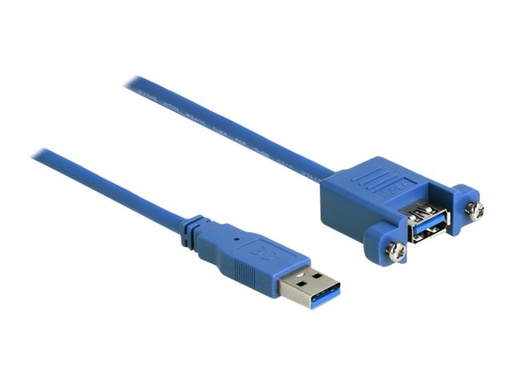 [86994] Delock USB-Kabel - USB (M) zu USB (W) schraubbar