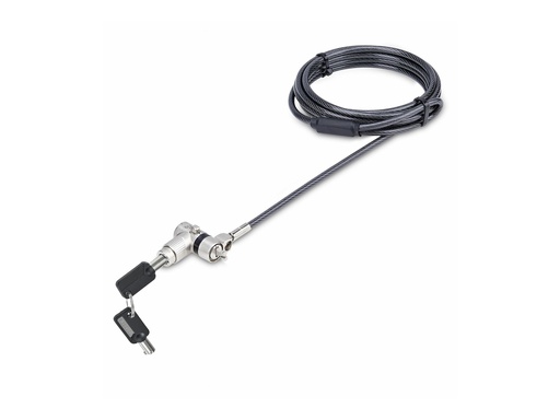 [UNIVMK25-LAPTOP-LOCK] StarTech.com 25-er Universal Laptopschloss 2m, Noble Wedge&reg;/Nano/K-Slot - Sicherheitskabelschloss - schwarz & silber - 2 m - TAA-konform (Packung mit 25)