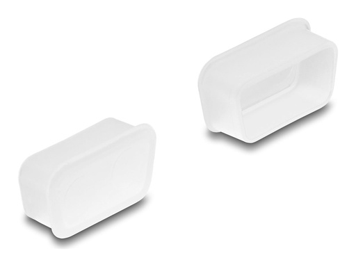 [67121] Delock Stecker-Staubschutz - für D-Sub 9/D-Sub 15 VGA weiblich - durchsichtig (Packung mit 2)
