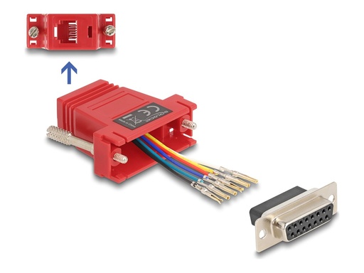 [67089] Delock Assembly Kit - Serieller Adapter - 15 pin D-Sub (DB-15)
