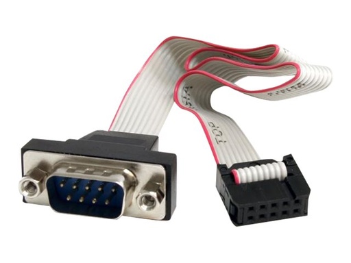 [PNL9M16] StarTech.com 10 Pin Motherboard Pinheader auf serielles DB9 Kabel - Interner Pinheader auf RS232 Adapter - 40cm - Kabel seriell - DB-9 (M)