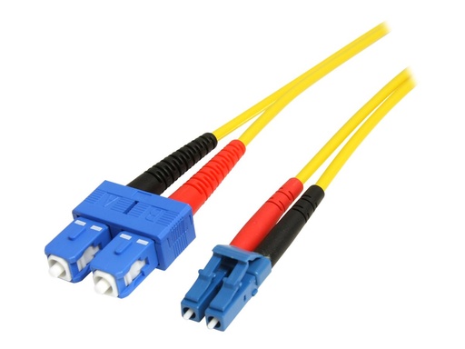 [SMFIBLCSC10] StarTech.com 10m Fiber Optic Cable - Single-Mode Duplex 9/125 - LSZH - LC/SC - OS1 - LC to SC Fiber Patch Cable (SMFIBLCSC10)