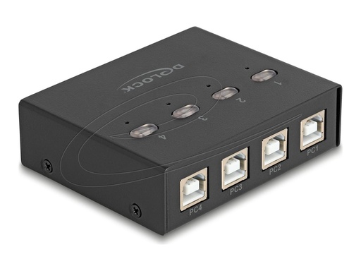 [11507] Delock USB-Schalter - 4 PC zu 4 Geräten - 8