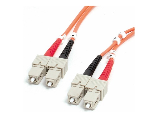 [FIBSCSC2] StarTech.com 2m SC/SC (UPC) OM1 Multimode Glasfaser Patchkabel, 10Gbps - Netzwerkkabel - SC multi-mode (M)
