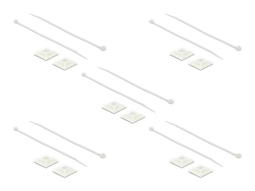 [18834] Delock Kabelbinderhalterung - weiß