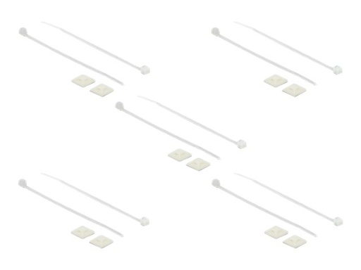 [18676] Delock Kabelbinderhalterung - weiß