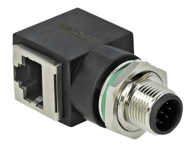 [66315] Delock Netzwerkadapter - 8-polig M12 (M) gerade zu RJ-45 (W)