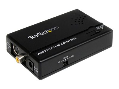 [VID2VGATV2] StarTech.com Composite und S-Video auf VGA Video Konverter mit Scaler - VGA zu RCA (YPbPr)