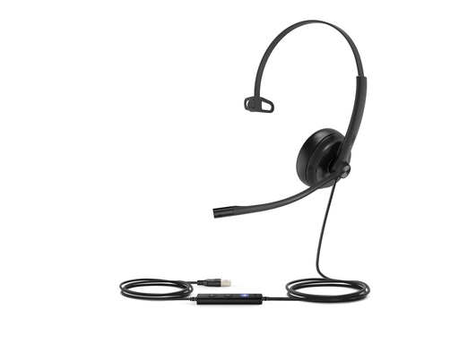[1308014] Yealink UH34 Mono Teams Headset - Kabelgebunden - Büro/Callcenter - 20 - 20000 Hz - 88 g - Kopfhörer - Schwarz