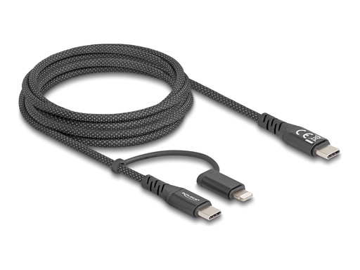 [81171] Delock USB-Kabel - 24 pin USB-C (M) zu Lightning, 24 pin USB-C (M)