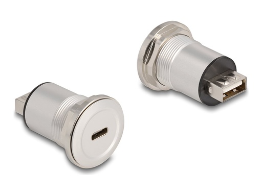 [88193] Delock USB-Adapter - 24 pin USB-C (W) Paneel montierbar zu USB (W)