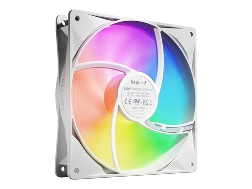 [BL131] Be Quiet! Light Wings LX - Gehäuselüfter - PWM High-Speed - 140 mm - weiß (Packung mit 3)