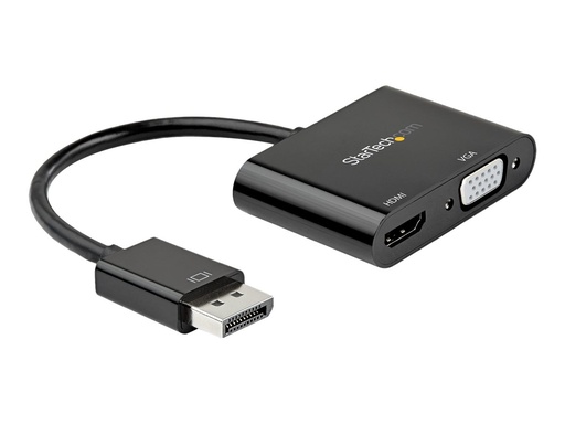 [DP2VGAHD20] StarTech.com Adapter DispayPort auf VGA - HDMI 4K 60Hz - DP Video Adapter - Videoadapter - DisplayPort männlich zu HD-15 (VGA)