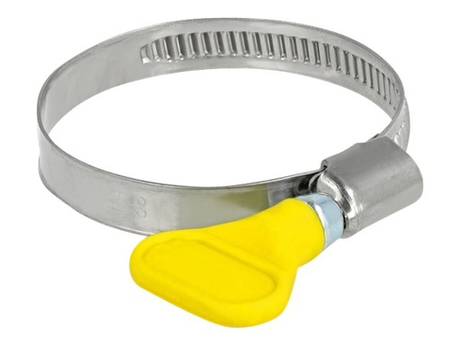 [19517] Delock Schlauchschelle - geeignet für 32 - 50 mm Schlauch - Gelb (Packung mit 5)