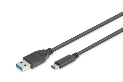 [AK-300136-010-S] DIGITUS USB-C Anschlusskabel, USB-A - USB-C