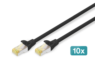 [DK-1644-A-020-BL-10] DIGITUS CAT 6A S/FTP Patchkabel, 10 Stück