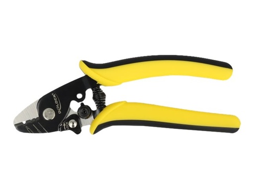 [90552] Delock Kabel-Abisolierzange - Schwarz, Gelb