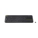 [920-008385] Logitech K400 Plus - Standard - Kabellos - RF Wireless - Schwarz - Tastatur - Bluetooth
