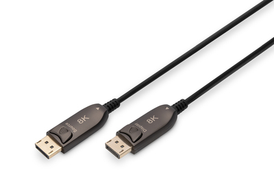 [AK-340107-150-S] DIGITUS DisplayPort AOC Hybrid Glasfaserkabel, UHD 8K, 15 m