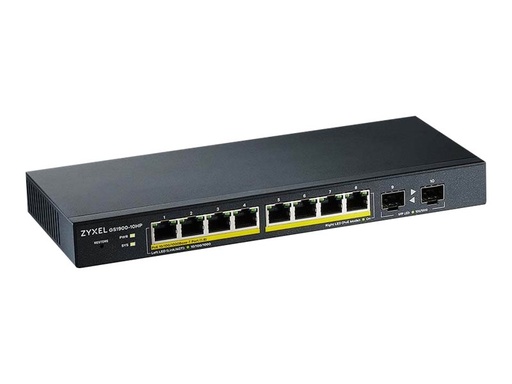 [GS1900-10HP-EU0102F] ZyXEL GS1900-10HP - Switch - Smart - 8 x 10/100/1000 (PoE+)
