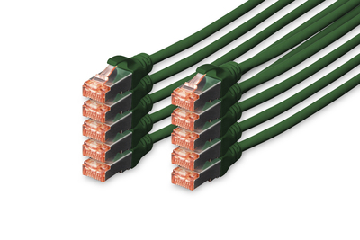 [DK-1644-0025-G-10] DIGITUS CAT 6 S/FTP Patchkabel, 10 Stück