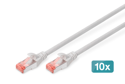 [DK-1644-010-10] DIGITUS CAT 6 S/FTP Patchkabel, 10 Stück