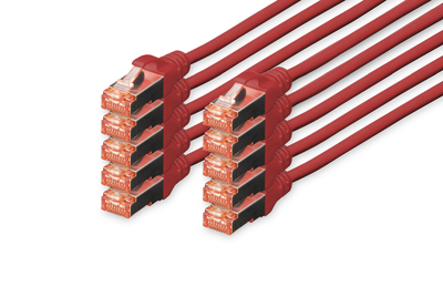 [DK-1644-030-R-10] DIGITUS CAT 6 S/FTP Patchkabel, 10 Stück