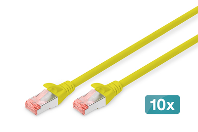 [DK-1644-030-Y-10] DIGITUS CAT 6 S/FTP Patchkabel, 10 Stück