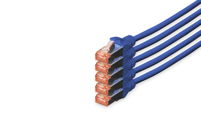 [DK-1644-100-B-5] DIGITUS CAT 6 S/FTP Patchkabel, 5 Stück