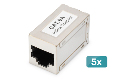 [DN-93905-5] DIGITUS CAT 6A Modulare Kupplung, geschirmt - 5 Stk.