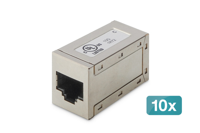 [AT-AG-8-8-C6S-10] DIGITUS CAT 6, modulare Kupplung, geschirmt - 10 Stk.