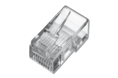 [A-MO 8/8 SF] DIGITUS Modularstecker für Flachkabel