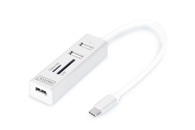 [DA-70243] DIGITUS USB Typ-C OTG 3-Port Hub + Kartenleser