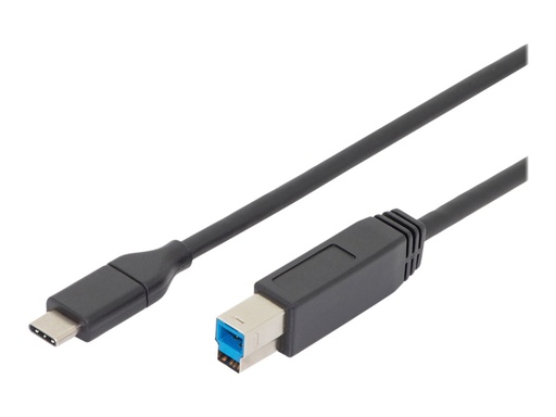 [AK-300149-010-S] DIGITUS ASSMANN - USB-Kabel - USB-C (M) zu USB Type B (M)